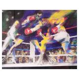 Framed Boxing Bout Poster "The Fight" Chavez vs. Whitaker