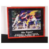 Framed Boxing Bout Poster "The Fight" Chavez vs. Whitaker