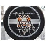 NHL Hockey Puck Autographed by Future HOF Washington Capitals Great "Alex Ovechkin" with COA