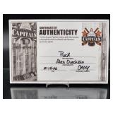 NHL Hockey Puck Autographed by Future HOF Washington Capitals Great "Alex Ovechkin" with COA