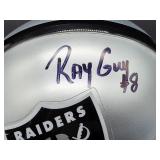 Autographed Mini Helmet by Oakland Raiders Great HOF "Ray Guy" No COA