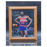 Autographed Photo By NBA Hall of Fame Philidelphia 76ers Great "Moses Malone" with COA