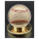Autographed Baseball by Cleveland Indians HOF Great " Bob Feller " No COA