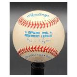 Autographed Baseball by Cleveland Indians HOF Great " Bob Feller " No COA