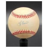Autographed Baseball by New York Yankees HOF Great "Yogi Berra" No COA