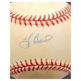 Autographed Baseball by New York Yankees HOF Great "Yogi Berra" No COA