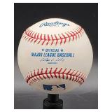 Autographed Baseball by Minnesota Twins Great " Johan Santana " No COA