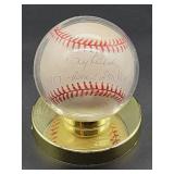 Autographed Baseball by New York Yankees HOF Great " Tony Kubek " No COA