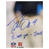 Autographed Photo by Future HOF New Orleans Saints Great Quarterback "Drew Brees" with COA