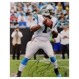 Autographed Photo by Carolina Panthers Great Quarterback "Cam Newton" with COA