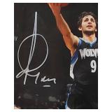 Autographed Photo by Minnesota Timberwolves Great "Ricky Rubio" with COA