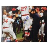 Rare Autographed Color Photo by Boston Red Sox HOF Great "Carlton Fisk" No COA