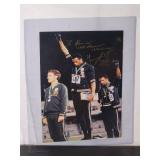 VERY RARE 1968 Olympics 200 Meter Gold Medalist Photo Autographed by "Tommy Smith" No COA