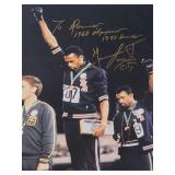 VERY RARE 1968 Olympics 200 Meter Gold Medalist Photo Autographed by "Tommy Smith" No COA