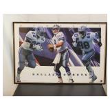 Framed Poster of Dallas Cowboys "Emmitt Smith / Troy Aikman / Michael Irvin"