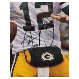 Autographed Photo by Future HOF Green Bay Packers Great Quarterback "Aaron Rogers" with COA