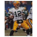 Autographed Photo by Future HOF Green Bay Packers Great Quarterback "Aaron Rogers" with COA