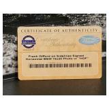 Autographed 16 x 20 Photo by New York Giants HOF Great "Frank Gifford" with COA