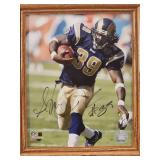 Autographed Photo By St. Louis Rams Great "Steven Jackson" No COA