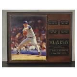 Autographed Photo / Plaque by New York Mets HOF Great "Nolan Ryan" No COA