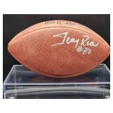 Autographed NFL Football by San Francisco HOF Great "Jerry Rice" with COA