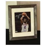 Autographed Photo by Orlando Magic HOF Great "Moses Malone" with COA
