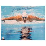 Autographed Photo by Olympic Gold Medal Swimmer "Michael Phelps" with COA
