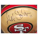 Autographed Mini Helmet by San Francisco 49er Quarterback Great "Alex Smith" No COA