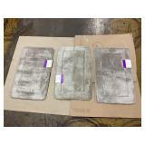 LOT OF 3 Terry Bath Mats, Memory Foam Bath Rugs, Non-Slip