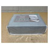 4PCS Twin Size Kaycie Gray Microfiber Sheet Set