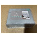 4PCS Twin Size Kaycie Gray Microfiber Sheet Set