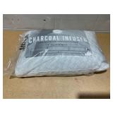 Wellness Collection by Supportive Memory Foam Cluster Pillow with Charcoal-Infused