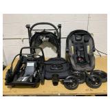 Evenflo Pivot Modular Travel System with SafeMax Infant Car Seat with Anti-Rebound Bar