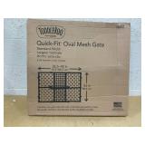Toddleroo by North States Quick-Fit® Oval Mesh Wood Gate