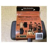 ROME Square Cast Iron Pie Iron Sandwich Cooker For Campfire Fire Pit and BBQ Use