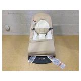 BabyBjörn Bouncer Bliss, Light Beige, 3D Jersey | 2-in-1 Adjustable Baby Bouncer Seat and Toddler Chair