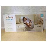 Munchkin Spring Baby Bouncer and Rocker Seat, 2-in-1 Design, Portable and Lightweight with 3 Recline Positions, Grey
