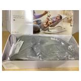 Munchkin Spring Baby Bouncer and Rocker Seat, 2-in-1 Design, Portable and Lightweight with 3 Recline Positions, Grey