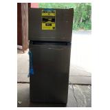 Vissani 4.5 cu. ft. 2-Door Mini Refrigerator in Platinum Steel with Freezer