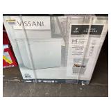 Vissani 7.0 cu. ft. Manual Defrost Chest Freezer with LED Light in White Garage Ready