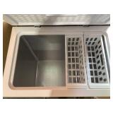 Vissani 7.0 cu. ft. Manual Defrost Chest Freezer with LED Light in White Garage Ready