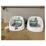 LOT OF 2 Ity by Ingenuity Simplicity Seat Easy-Clean Baby Booster Feeding Chair