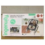 Ingenuity 2-in-1 Happy Belly Rock To Bounce Massage Baby Seat