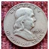 1959-D Franklin Half Dollar