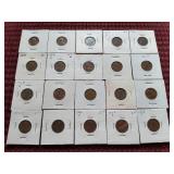 (20) Wheat Pennies in Flips - Early Dates, Steel, Etc