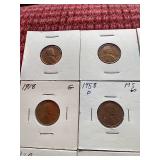 (20) Wheat Pennies in Flips - Early Dates, Steel, Etc