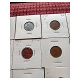 (20) Wheat Pennies in Flips - Early Dates, Steel, Etc