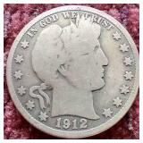 1912 Barber Half Dollar