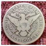 1912 Barber Half Dollar