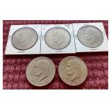 (5) Eisenhower Dollars